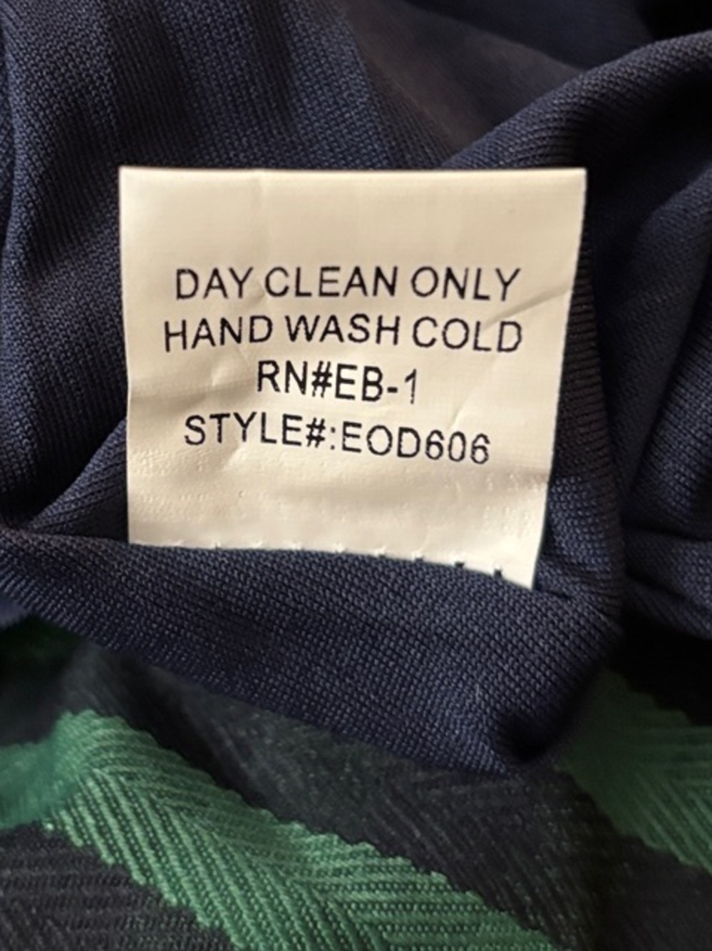NWT Tulip B Green Navy Plaid Flannel Short-Sleeve Fit & Flare Mini Dress Pockets - Picture 10 of 10